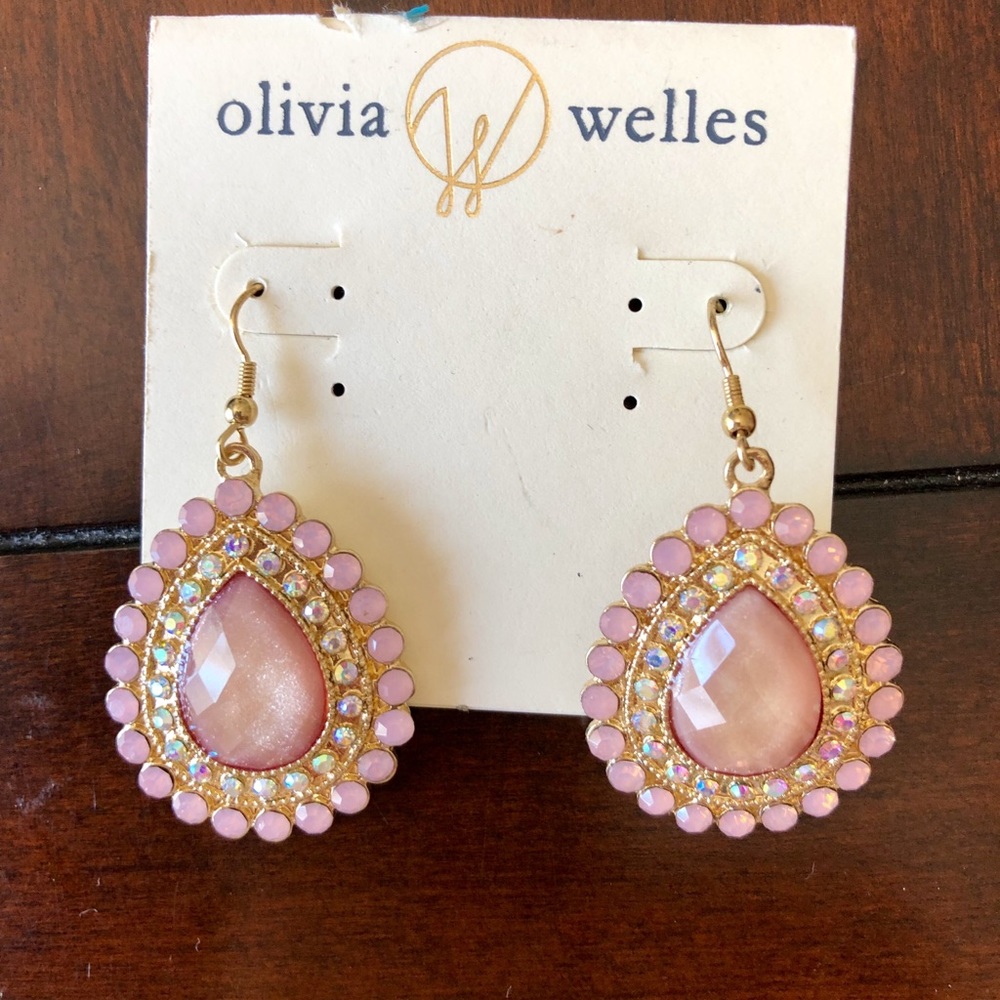 NEW Olivia Welles Crystal Embellished Earrings